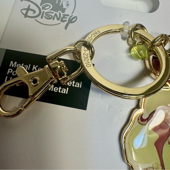 NWT. Disney Parks Bambi & Thumper Bunny Earth Sign Metal Keychain or Bag Charm. - Picture 8 of 10